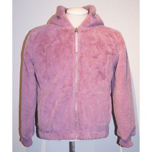 Forever 21 Faux Fur Zip Up Hoodie